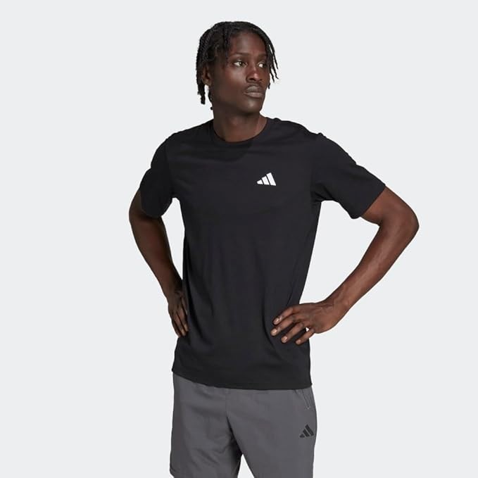 New Adidas Men’s Essentials AeroReady Training T-Shirt – Black – FREE SHIP