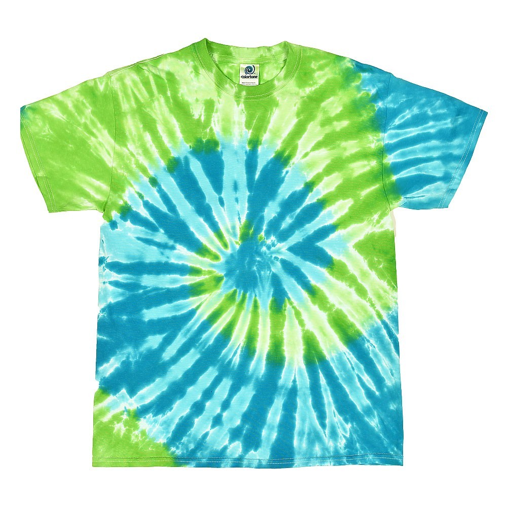 Multi-Color Tie Dye T-Shirts, Kids & Adults Short Sleeve Cotton Colortone