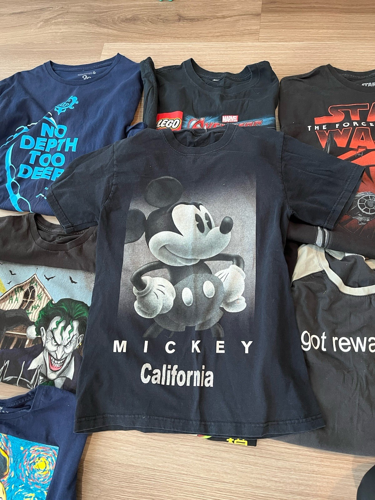 Lot Of 12 Amine Video Game Disney T Shirts Multi Size And Color Mickey Star Wars