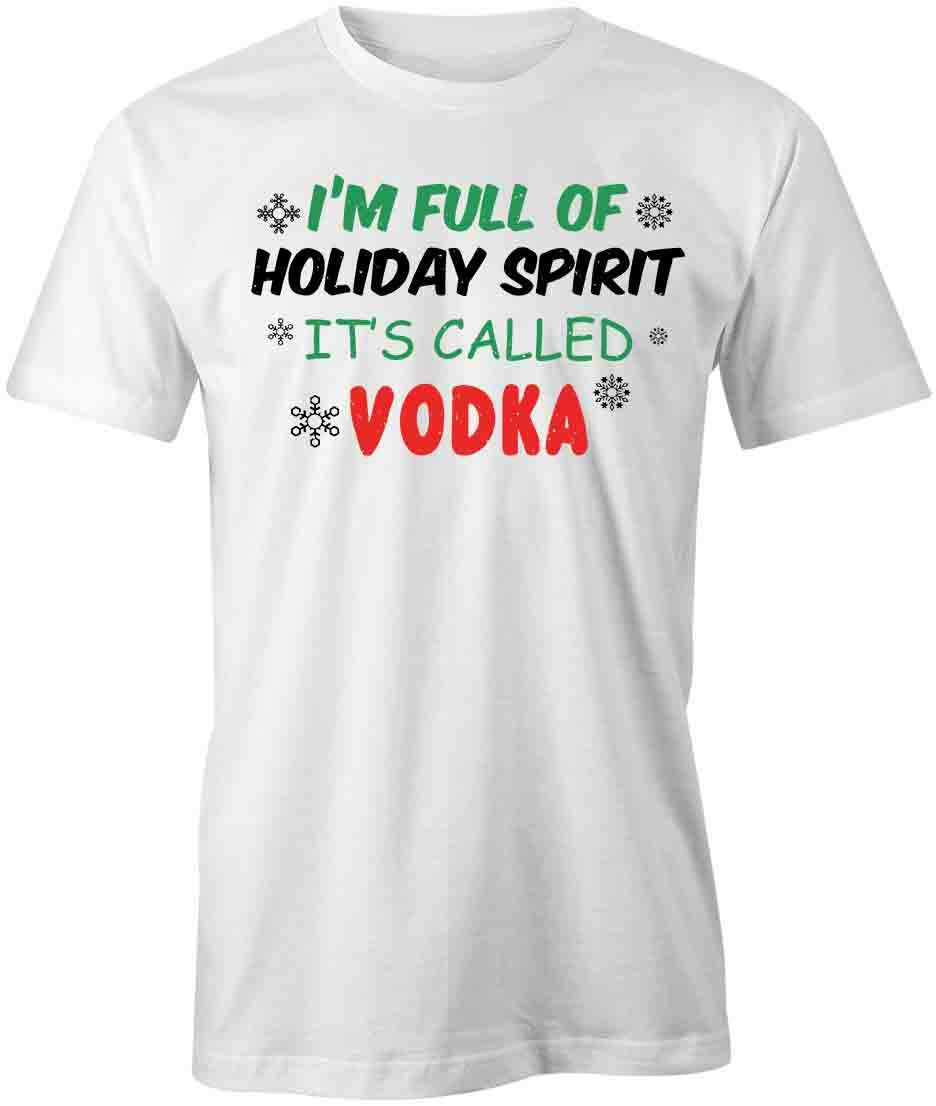 HOLIDAY SPIRIT TShirt Tee Short-Sleeved Cotton CLOTHING CHRISTMAS S1WCA256
