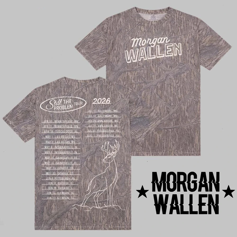 Morgan Wallen Still The Problem Tour 2026 Camo All Over Print Shirt OD5898