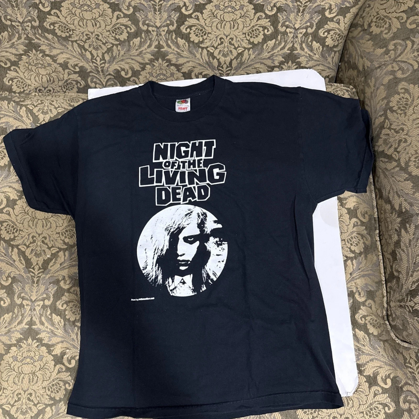 Vintage Horror Movie T-Shirt Black Night of the Living Dead New Reprint PA0929