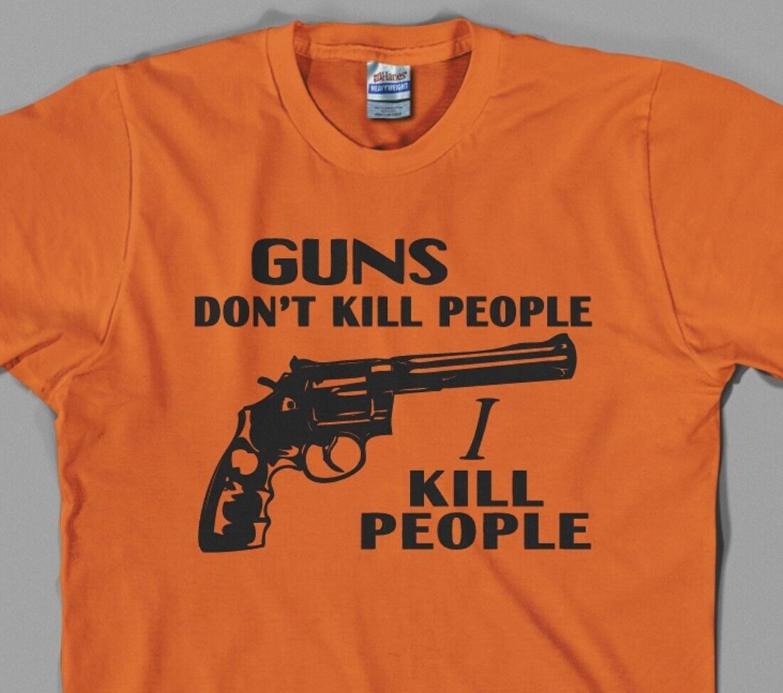 Guns Don’t Kill People I Kill People T shirt happy gilmore Sandler Mr. Larson