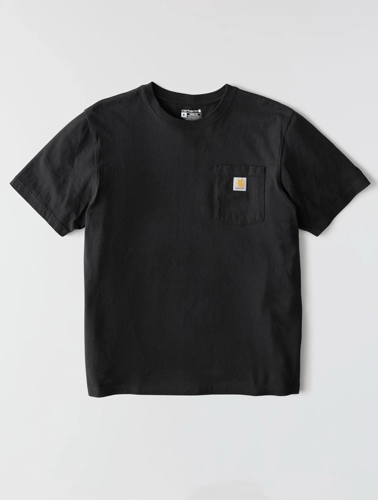 Carhartt K-87 Loose Fit Heavyweight Short Sleeve Pocket T-Shirt Shirt BLK