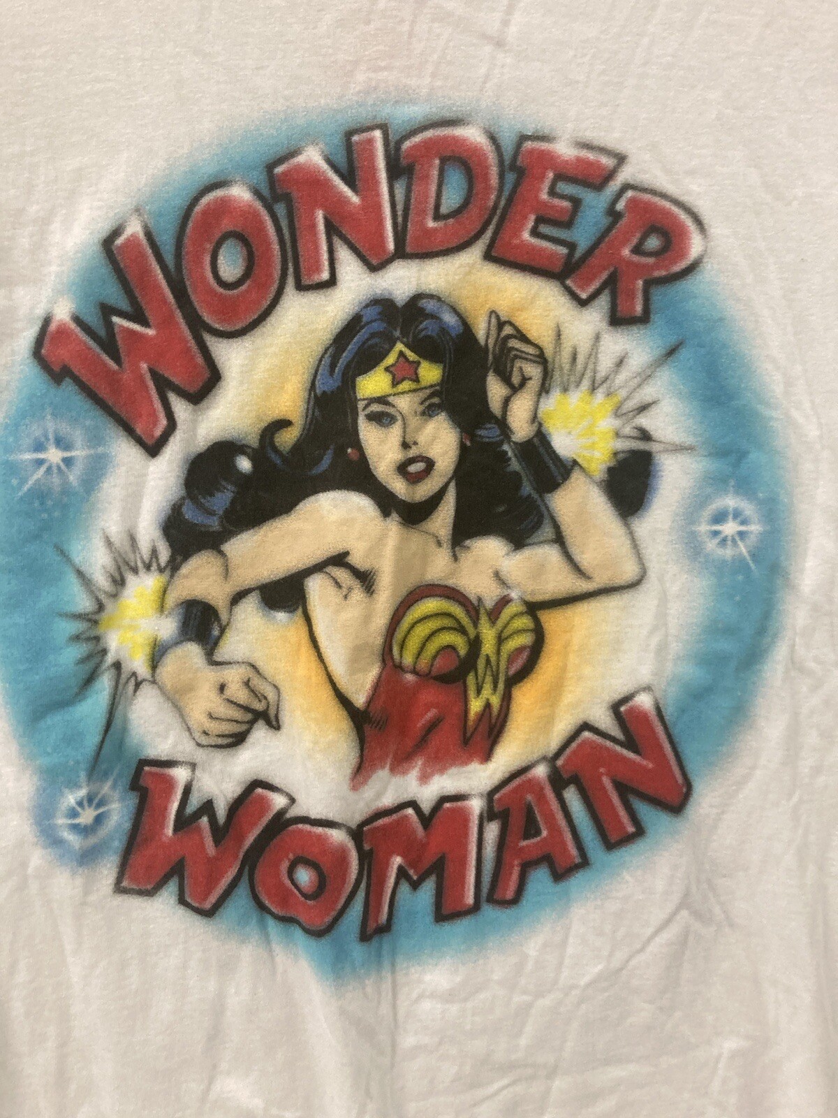 Wonder Woman Graphic T-Shirt Men’s Medium (White)
