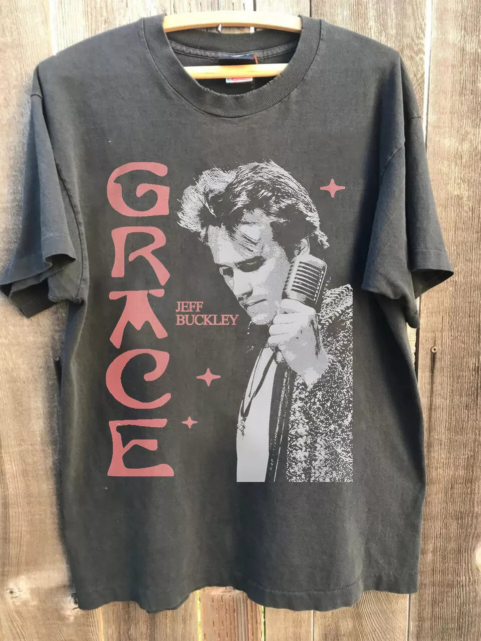 Jeff Buckley Singer Grace Album Black T Shirt Full Size S-5XL