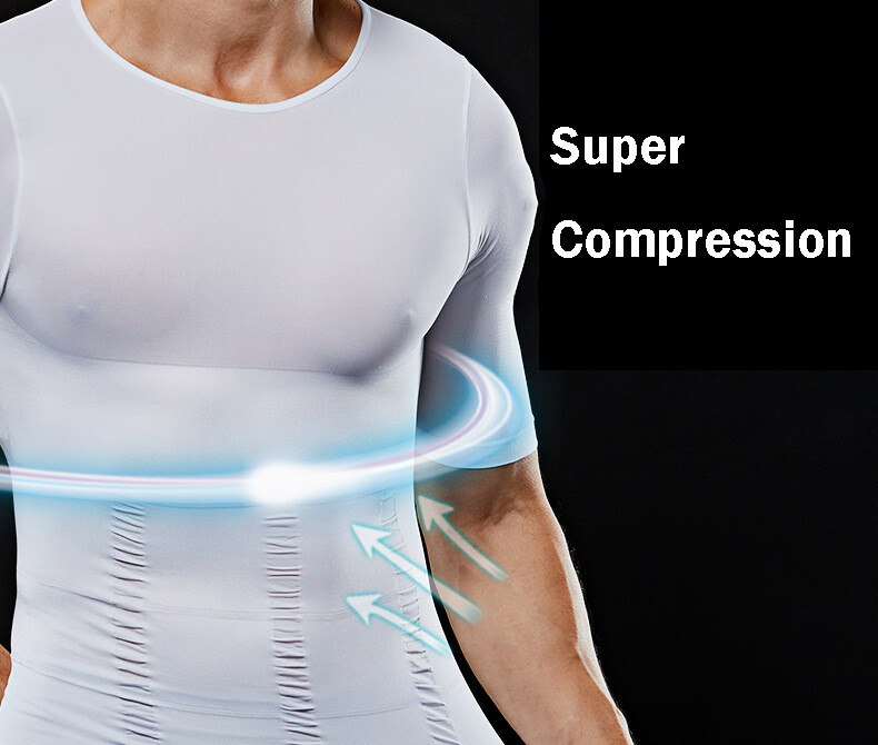 Shaper Men Body Toning T-Shirt Ultra Durable Vest Compression Underwear Corset