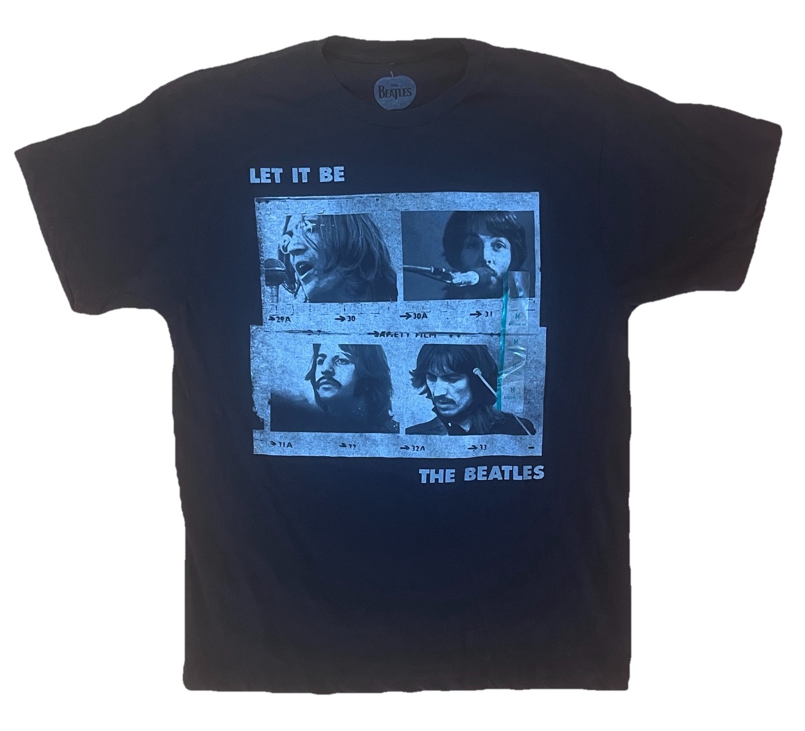 Beatles Let It Be T-Shirt T Shirt Officially Licensed Black Men’s Size L