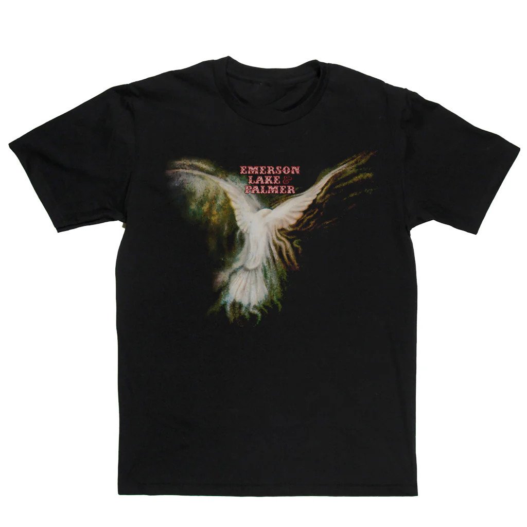 Emerson Lake And Palmer Band Album Heavy Cotton Black All Size T Shirt AG127