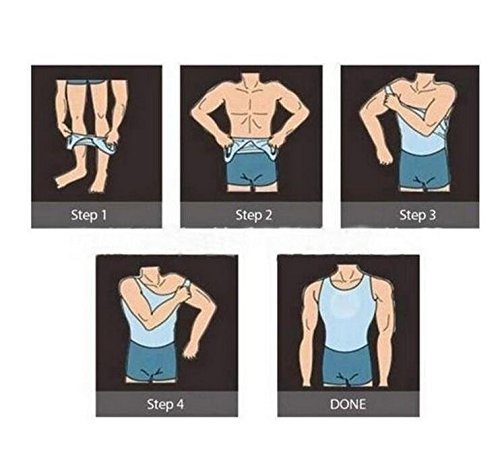 US Men Shaper Vest Full Body Slimming Tummy Underwear Shapewear Beer Belly Shirt