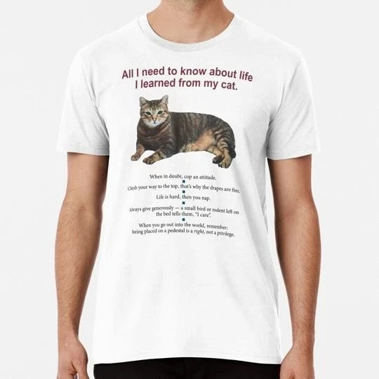 All I Need To Know About Life Learned From My Cat USA T-Shirt