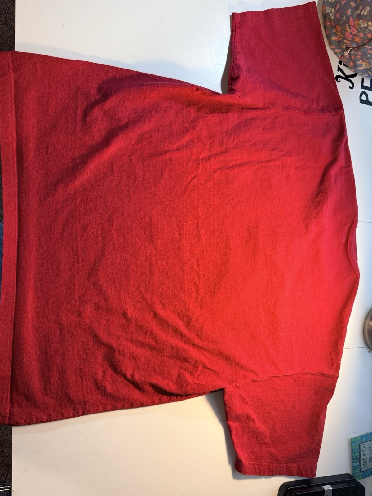 Carhartt Men’s Short Sleeve Pocket T Shirt Red Two Button Size XL