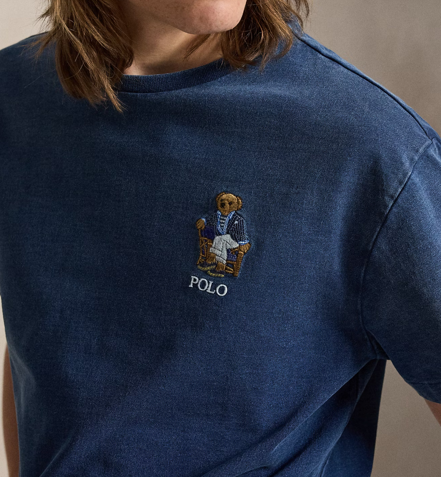 *NEW* Men Polo Ralph Lauren Classic Fit Polo Bear Indigo T-Shirt DARK INDIGO 👍