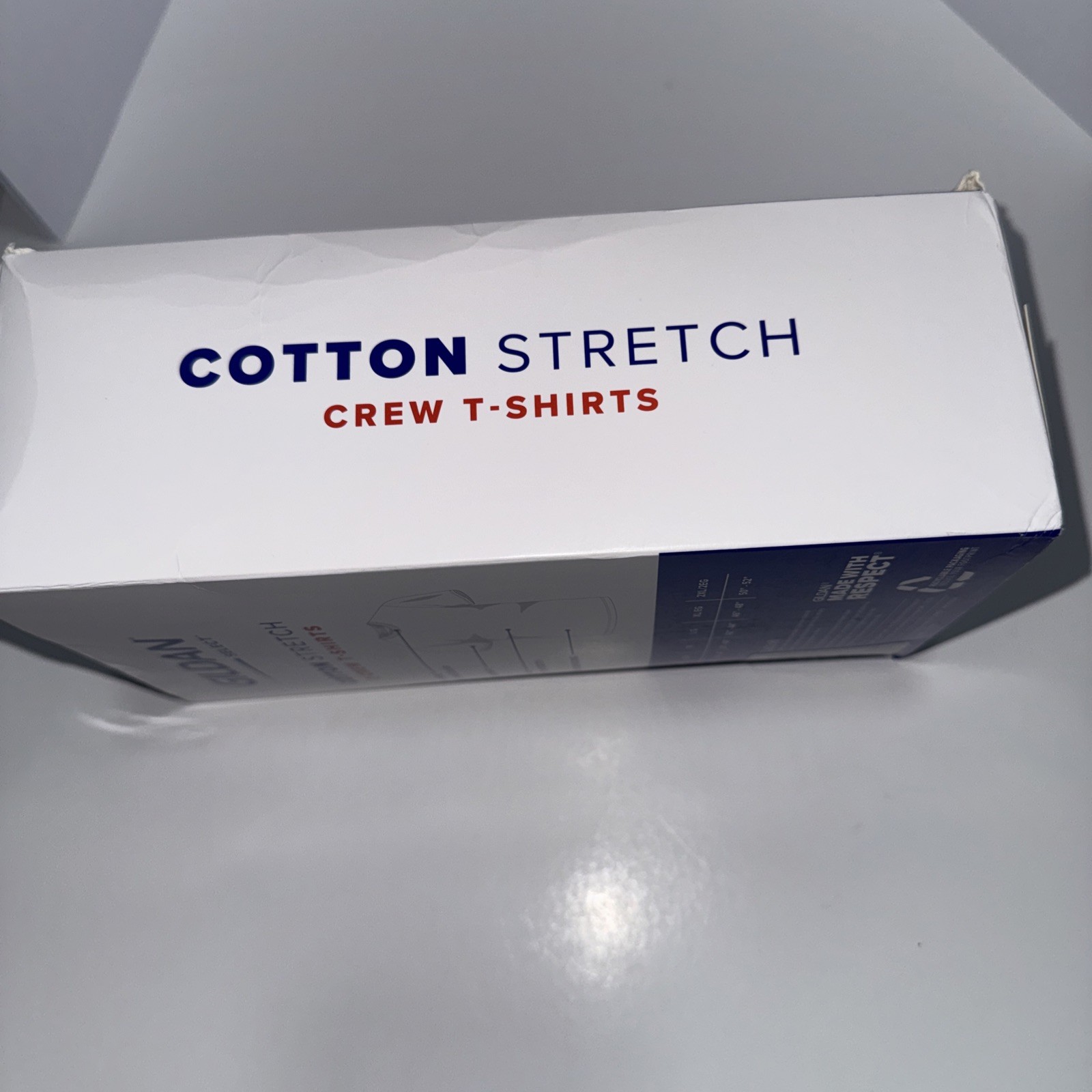 Gildan Select Men’s Crew Neck T-Shirts Stretch Tagless White 3-Pack 2XL