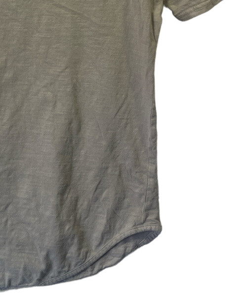 Primark T-Shirt Mens Tan Cotton Size Med Round Neck Pleated Sleeve Round Bottom