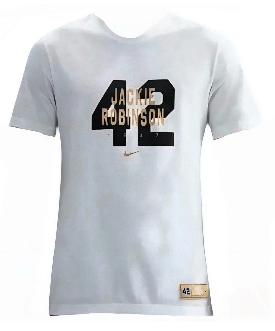 Nike Baseball 1947 Jackie Robinson 42 White T-Shirt Men’s Size L