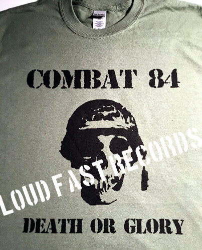 COMBAT 84 DEATH OR GLORY T SHIRT oi! music size S M L XL 2X 3X 4X 5X
