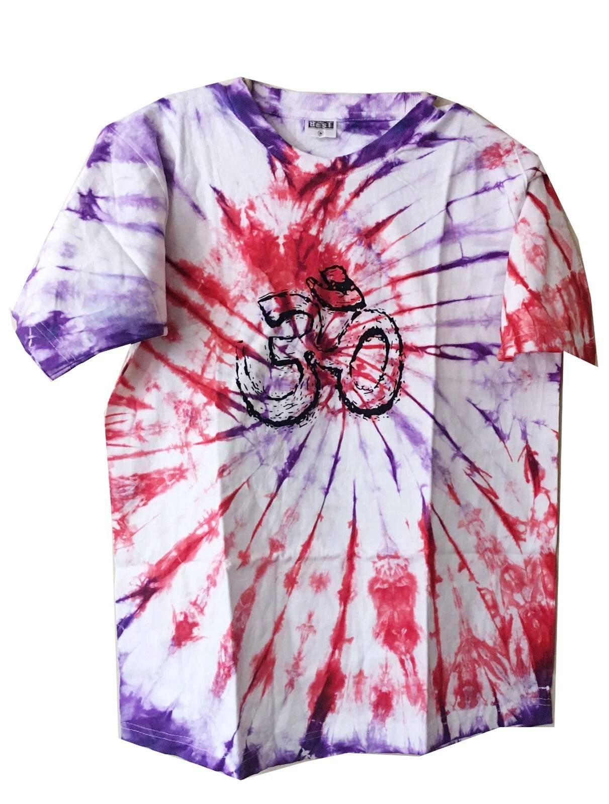 Casual Wear Unisex Yoga T-Shirt Meditation OM Printed Cotton White M