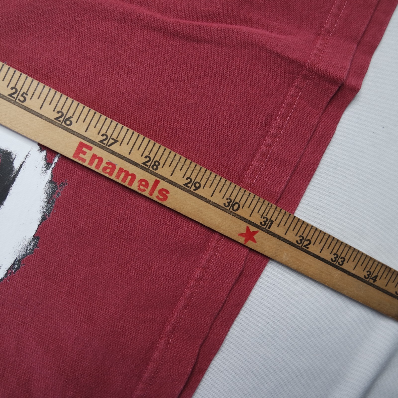 Shaka Wear Super Max Heavy 100% Cotton Maroon Red Graffiti Print Shirt Men’s XL