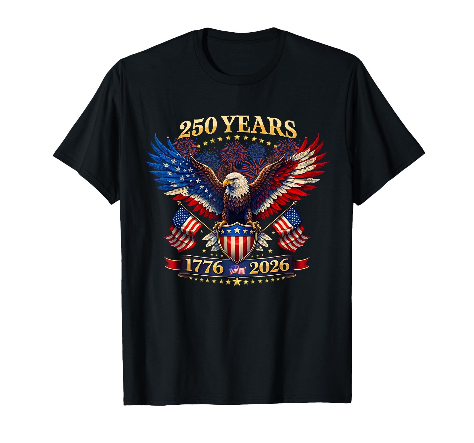 250 Years American 1776 2026 4th July Independence Day T-Shirt S-5XL N3142