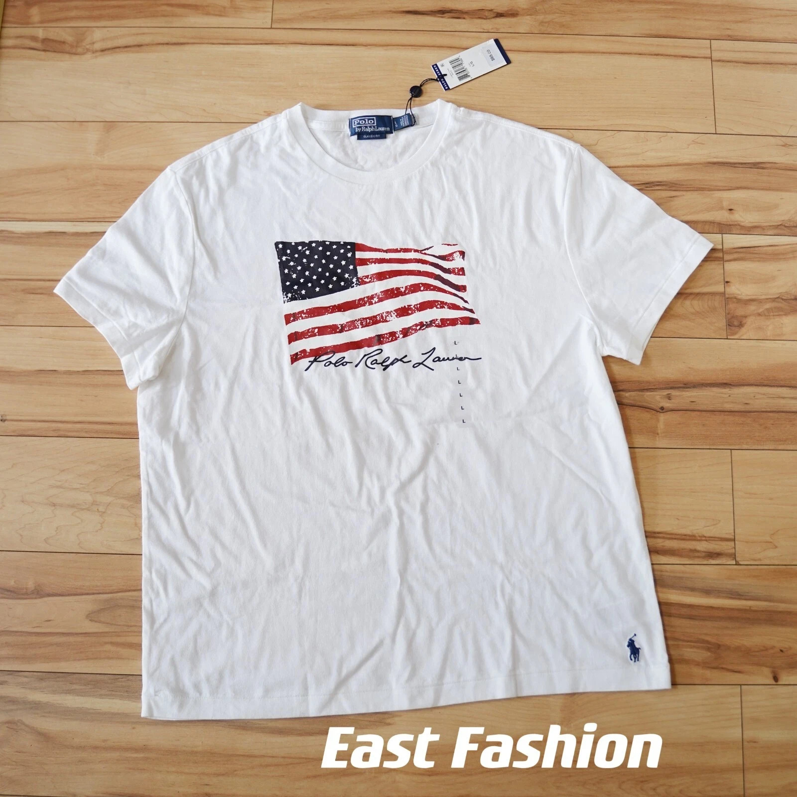 Polo Ralph Lauren Men’s Stars & Stripes Big Pony USA Flag T-Shirt