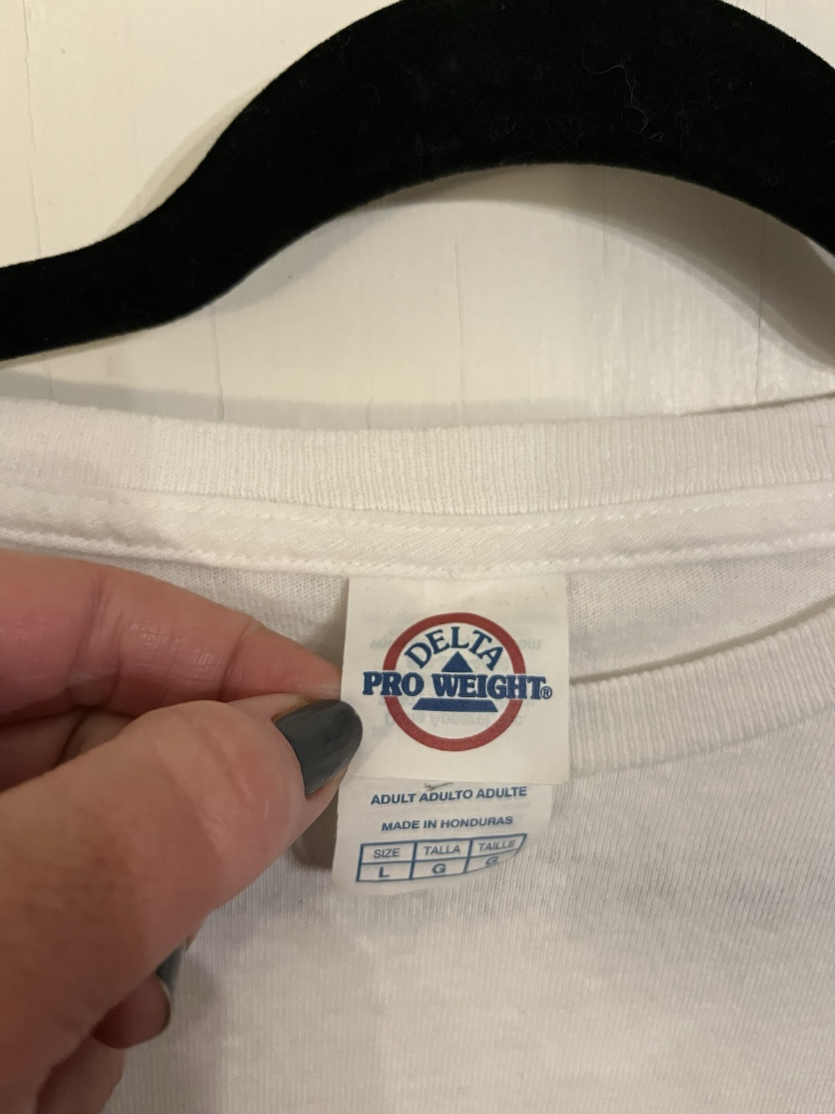 Delta Pro Weight Vintage, Men’s Large WW84 Wonder Woman White T-Shirt. Unisex