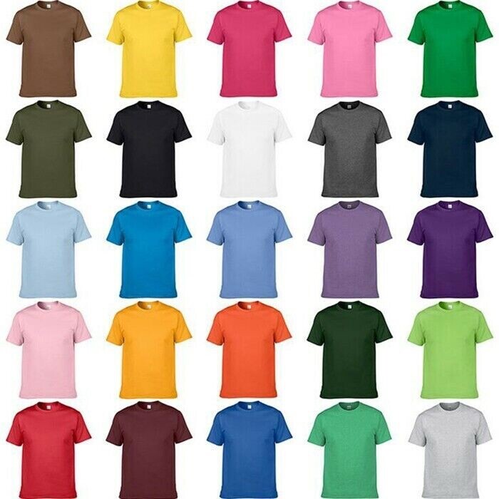 GILDAN Plain T Shirts Black WORK T Shirts Size M-XL (1 Shirt )