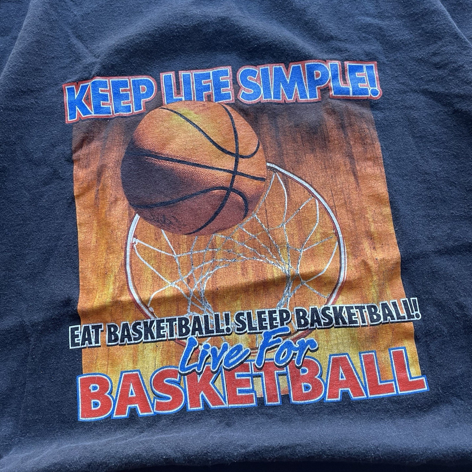 VTG Y2K Delta Basketball Funny Parody Basketball Is Life Sports Athletic Tshirt
