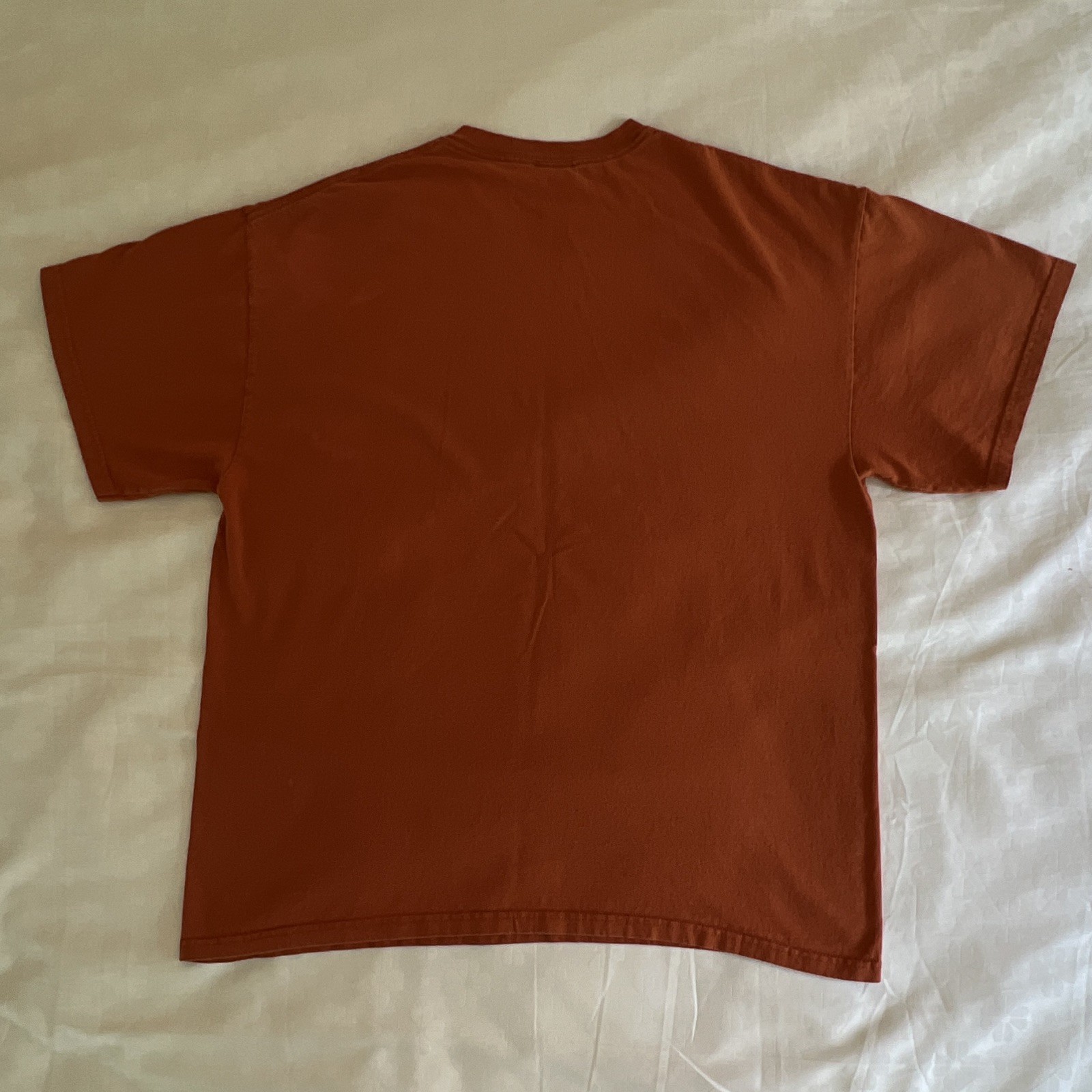 Moab Utah Souvenir Graphic T-Shirt Men XL Burnt Orange Petroglyph Rock Art Tee