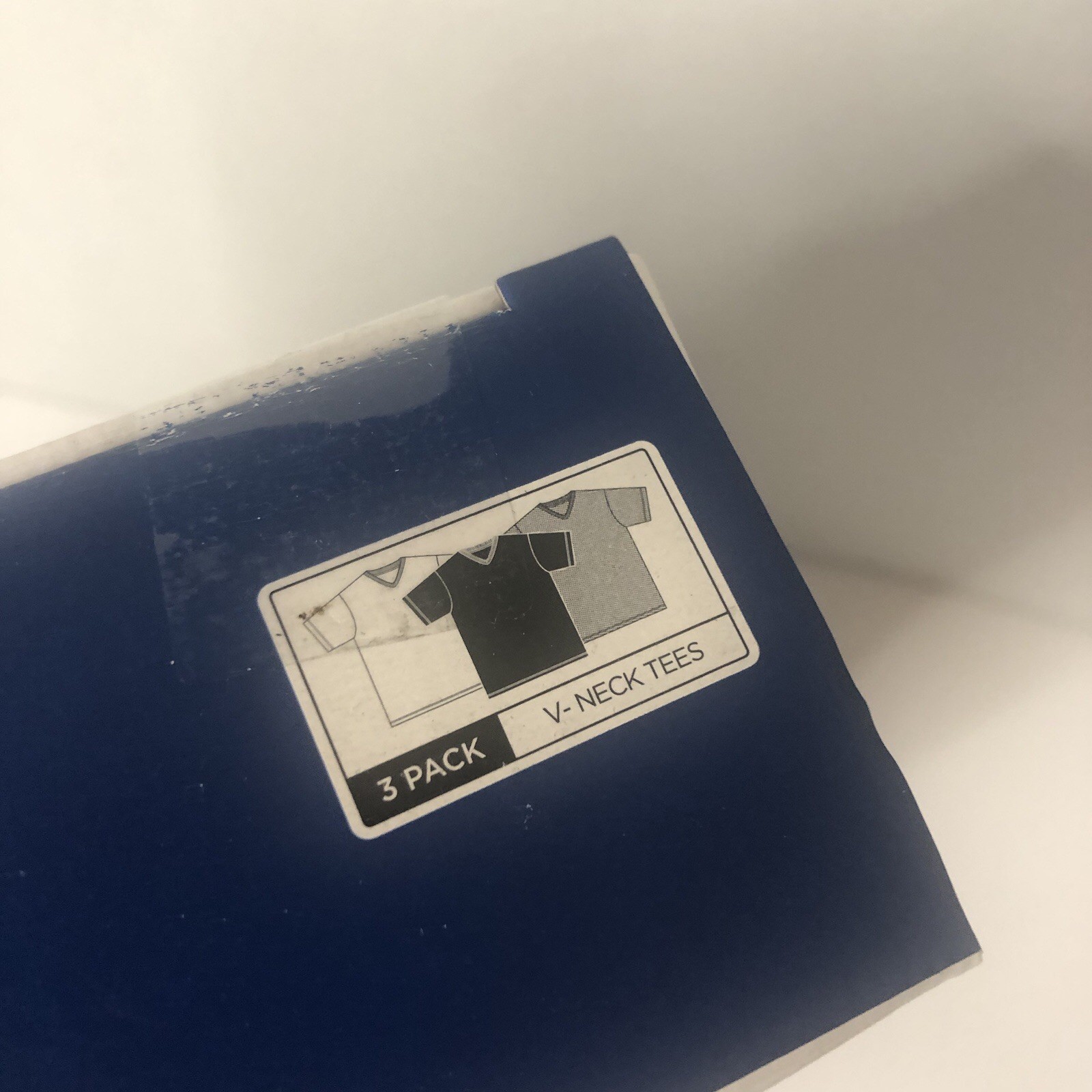 Pacific Polo Club Men’s V-Neck Tees Large Assorted Box of 3 Pack Breathable NIB