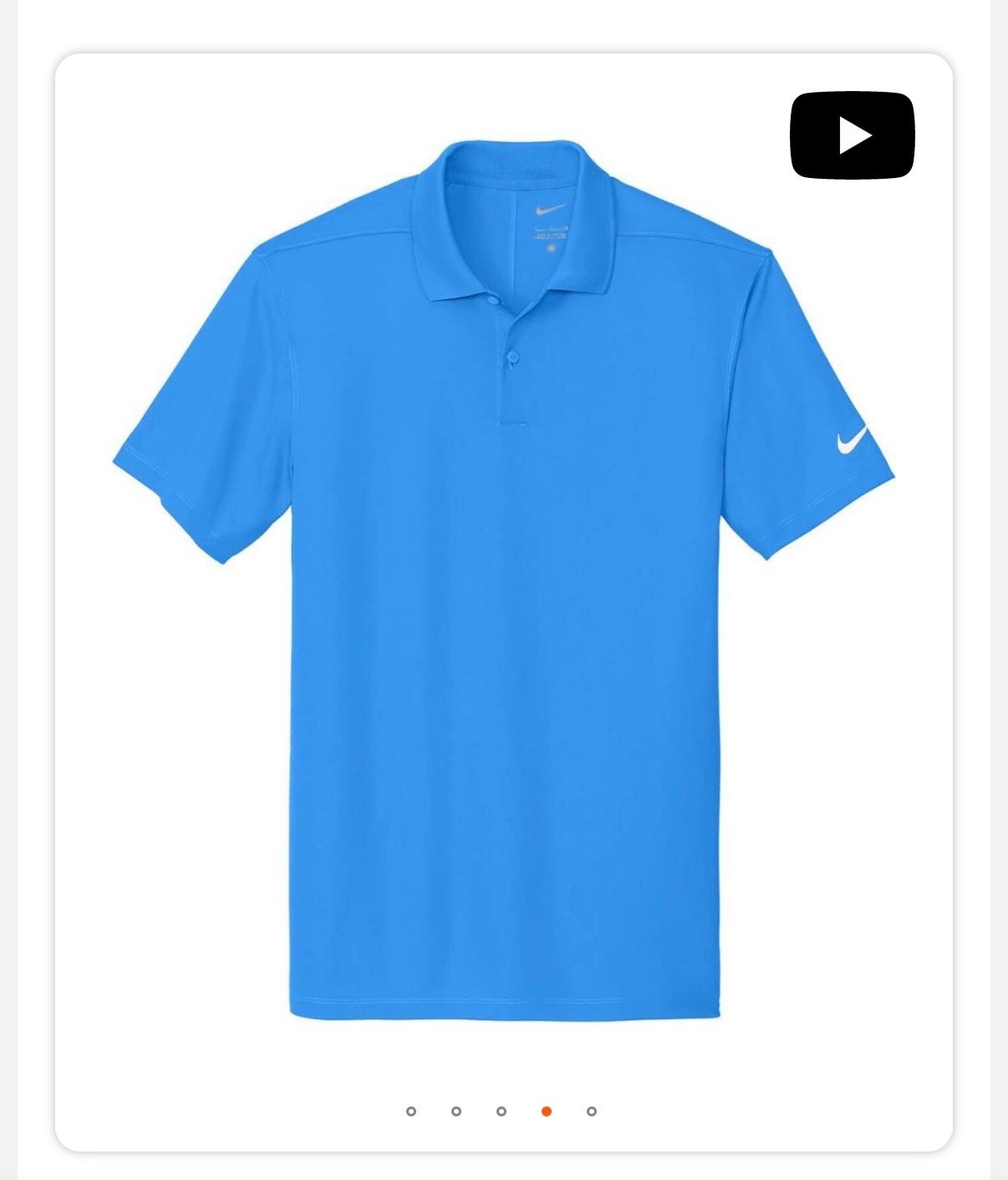 Mens Nike Blue Golf Polo