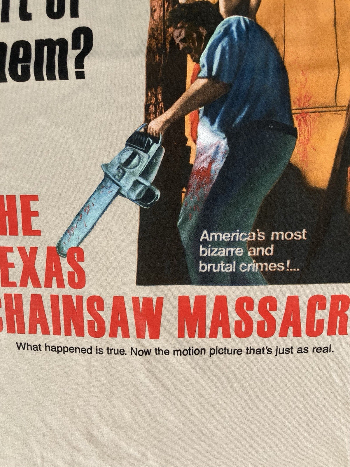 Texas Chainsaw Massacre 2-Sided T-Shirt Original Movie S-3X