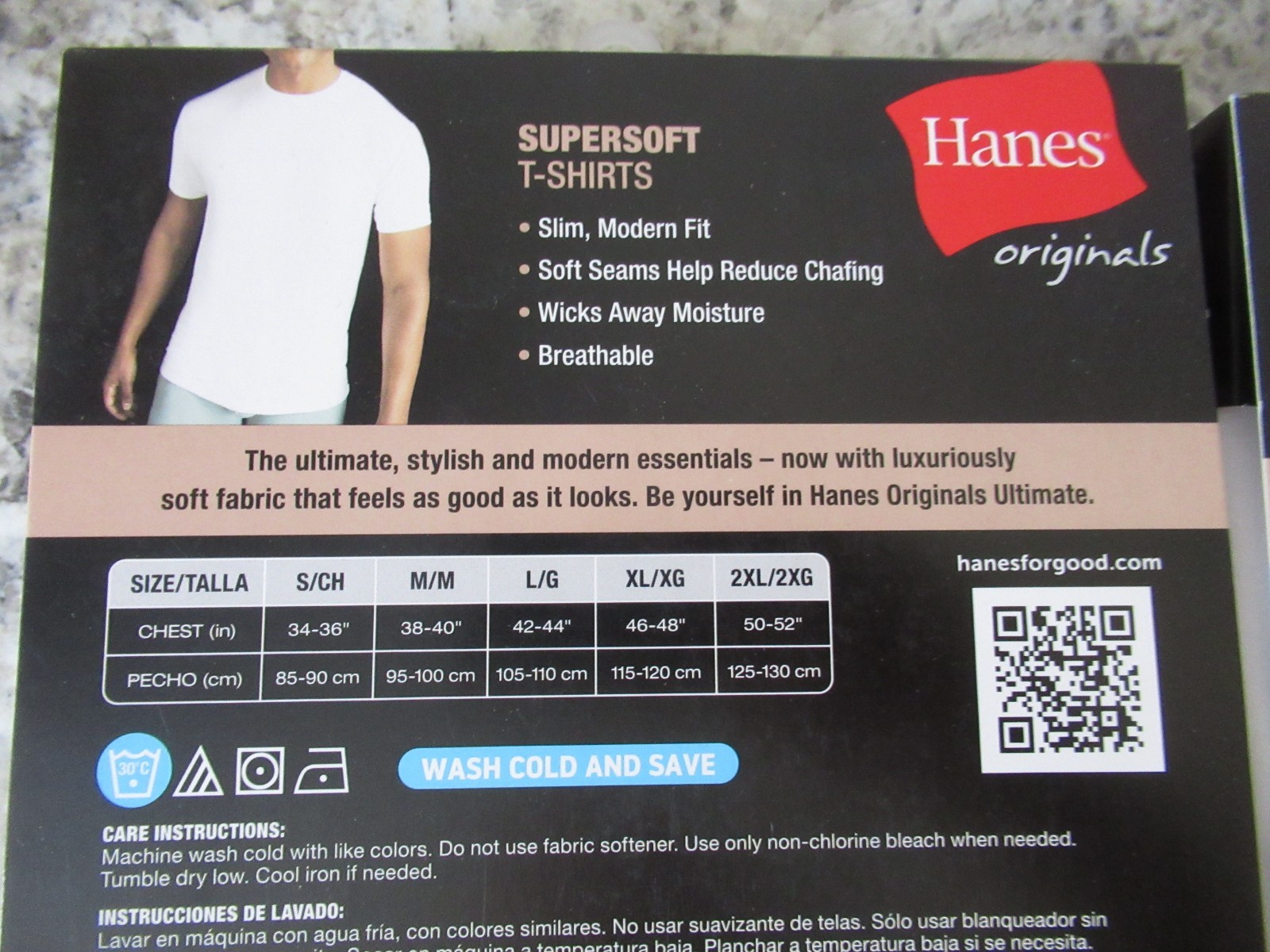 Hanes White T Shirts Size Med. Tagless 4 Total Softest Supersoft Slim Modern Fit