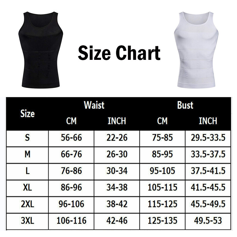 Men Slimming Gynecomastia Chest Belly Compression Body Shaper Tanktop Vest Shirt