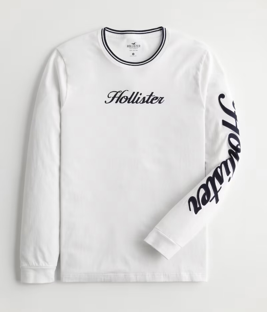 NWT HOLLISTER Men Long Sleeve Logo T-shirts | YOUR CHOICE | Sizes M, L, XL, XXL