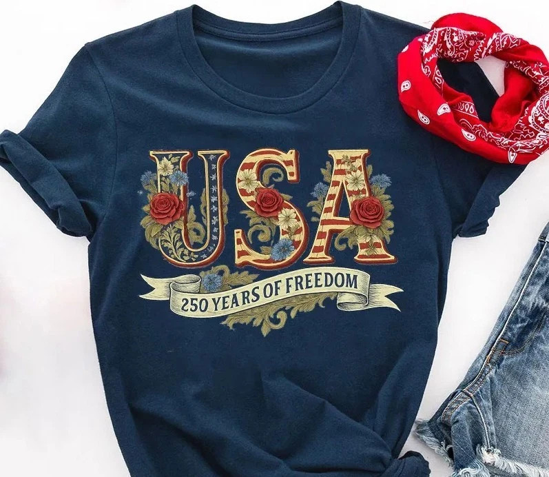 USA 250 Years Of Freedom T-Shirt 250th United States Of America Shirt