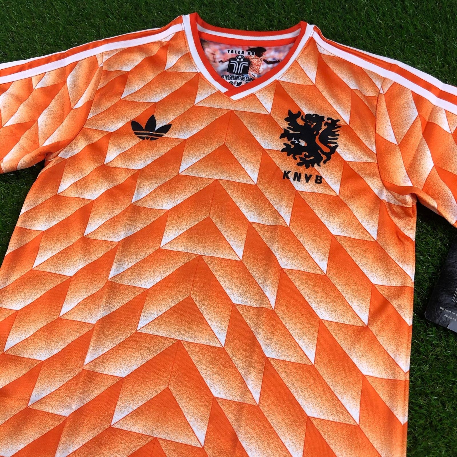 Classic Retro Netherlands Holland 1988 GULLIT 10 Football Shirt Jersey Size L