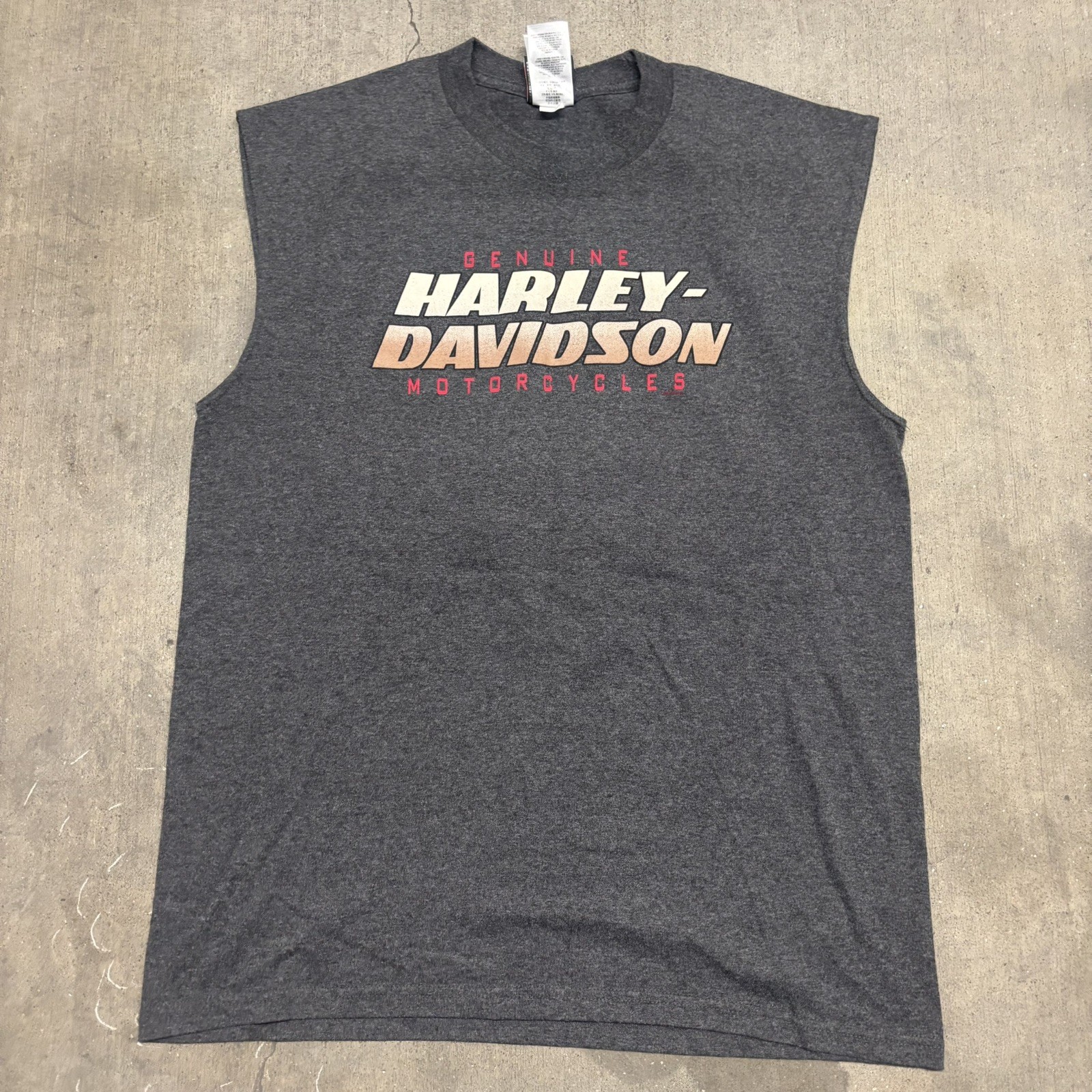 Men’s Harley Davidson Gray Grey Tank Top Sz S Charleston West Virginia WV