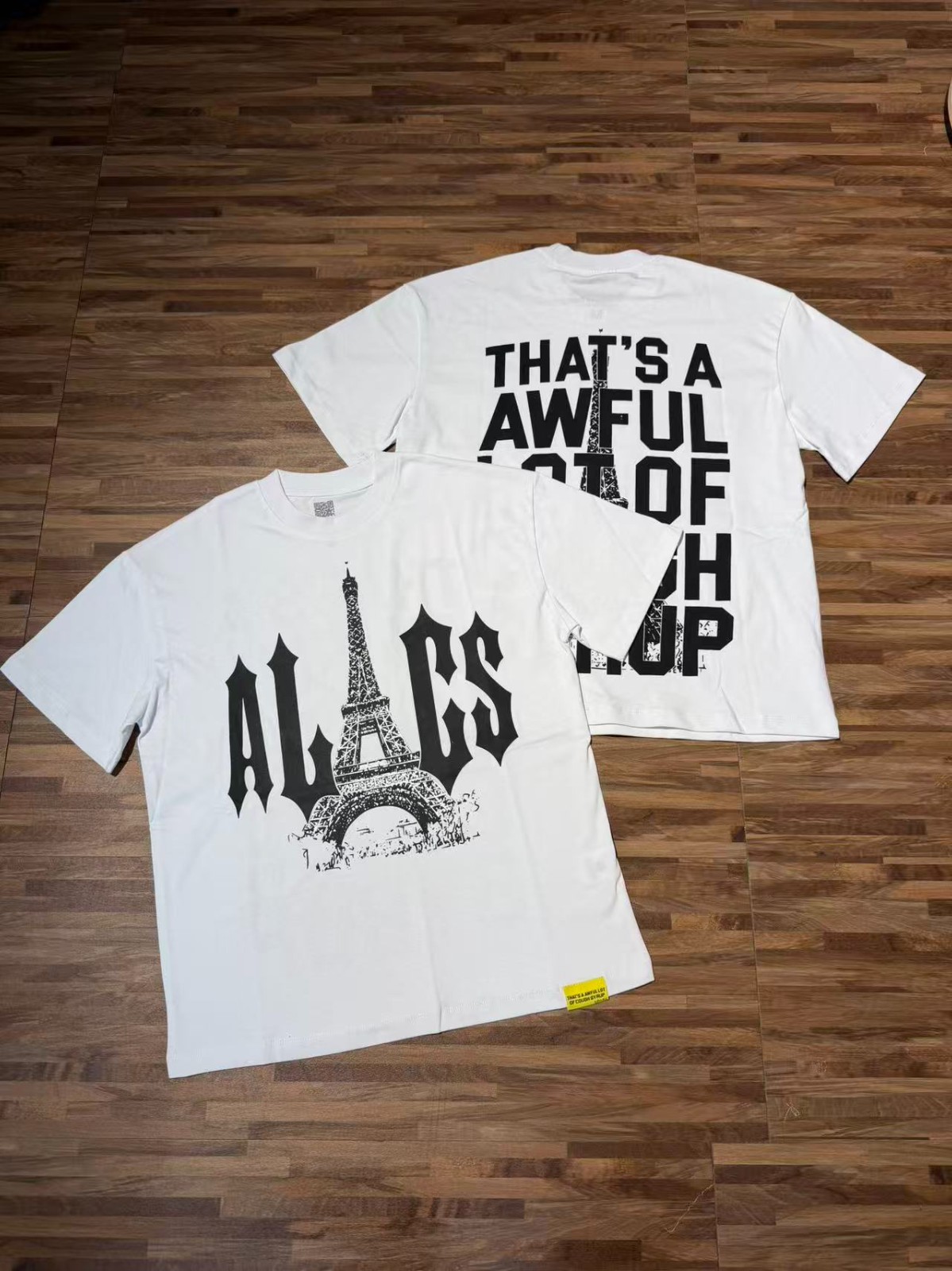 S-M-L-XL THAT’S A AWFUL LOT OF COUGH SYRUP T-shirt White & Black