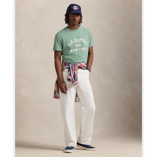 Polo Ralph Lauren Faded Mint R.L. SURF CLUB 1967 WEST COAST Short Sleeve T Shirt