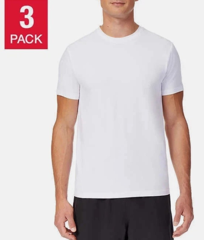 32 Degrees Cool Men’s 3-Pack Crew Neck Short Sleeve T-Shirt