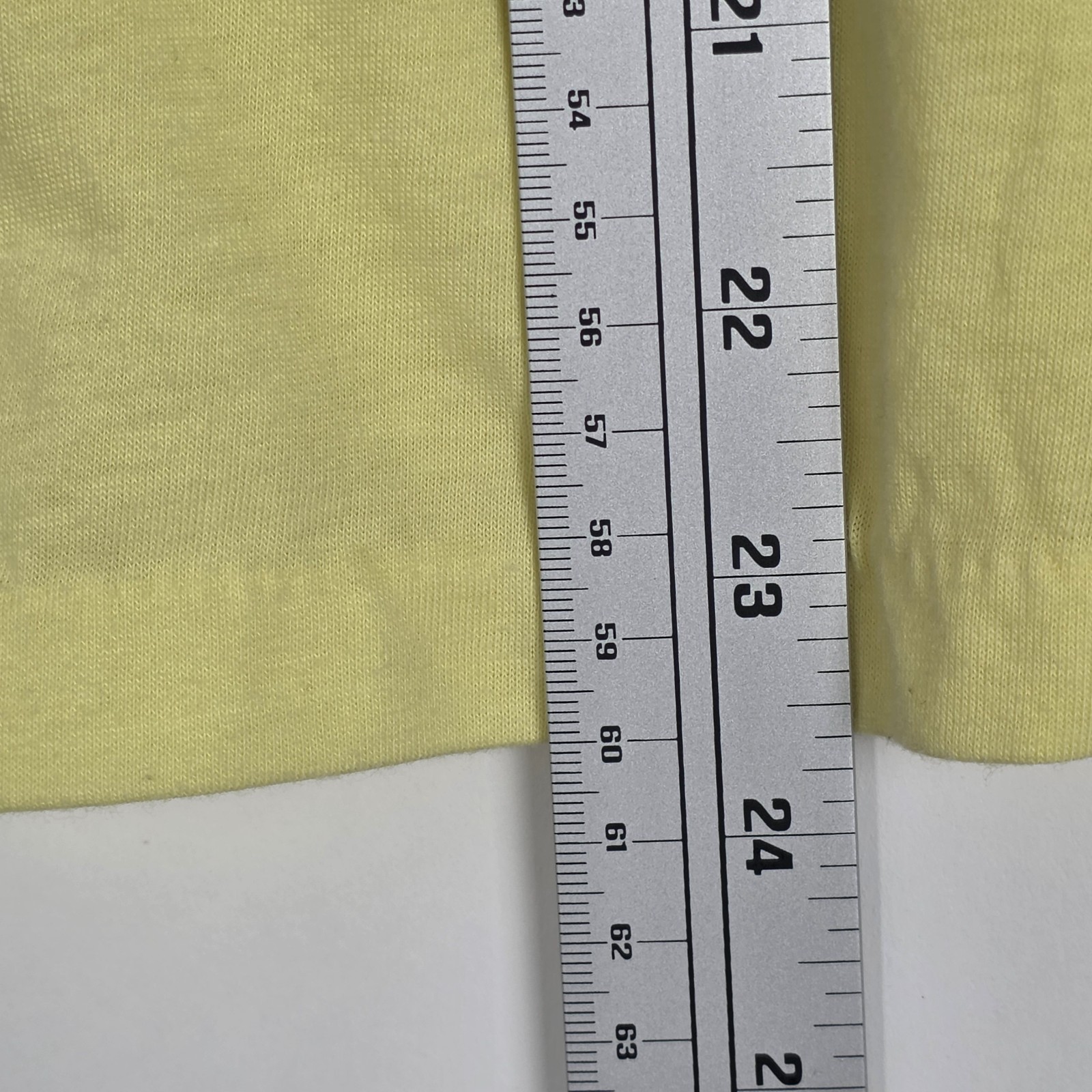 Vintage 70s Okinawa Japan Paper Thin Military Mens Small Sleeveless Yellow Shirt