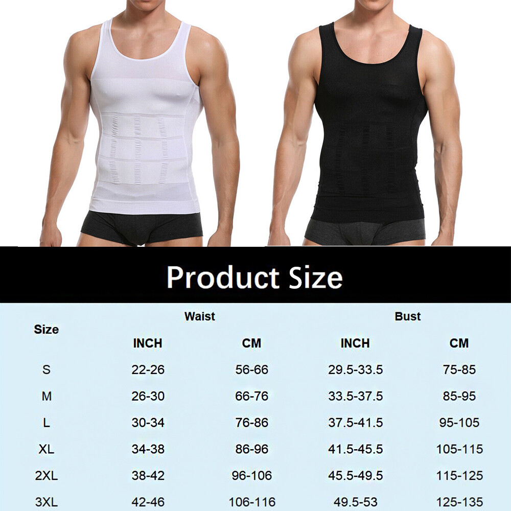 Men Cooling Weighted Workout Shaping Vest Weight Loss Slim Sleeveless Tank Top
