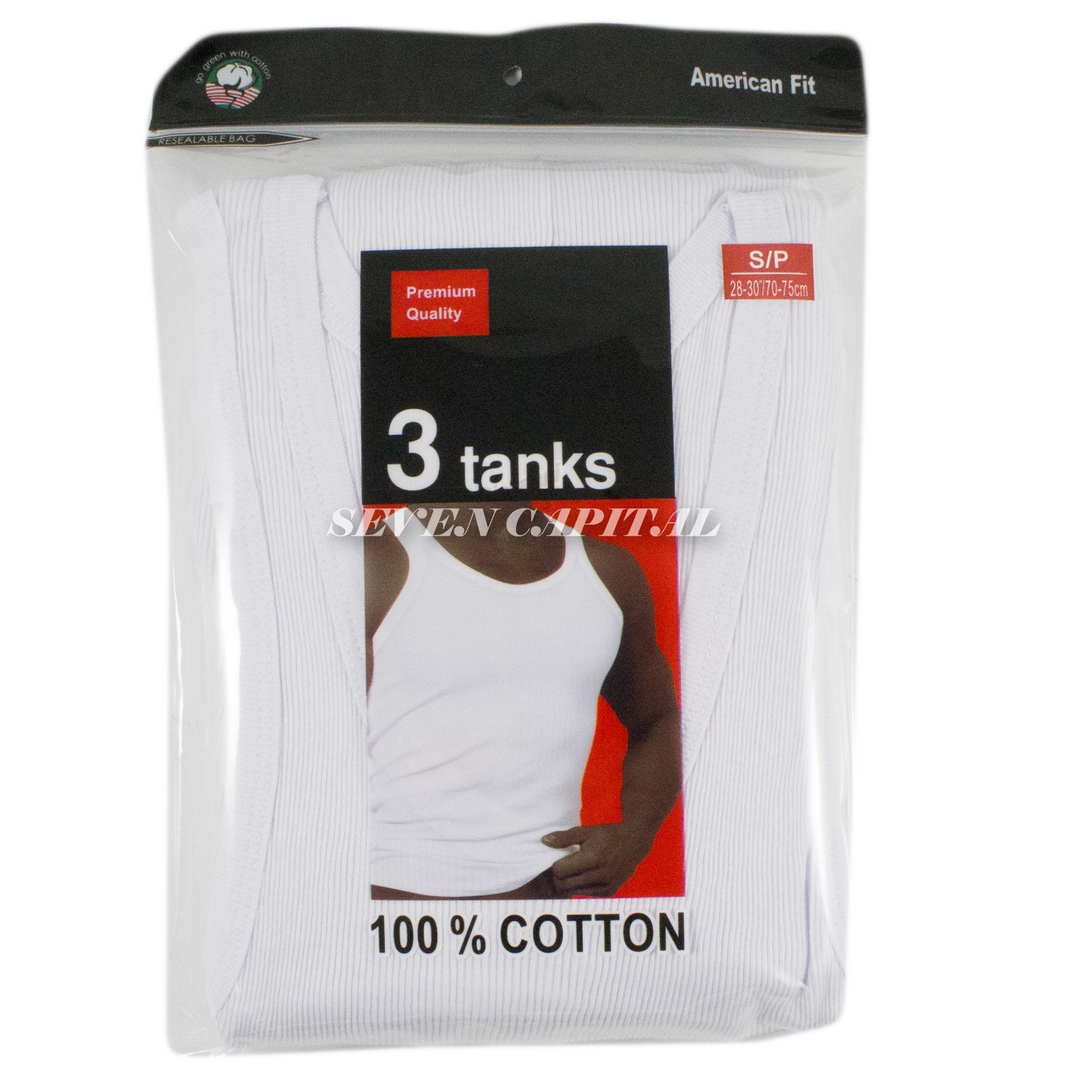 3 6 Packs Mens 100% Cotton Tank Top White Wife Beater A-Shirt Undershirt Ribbed