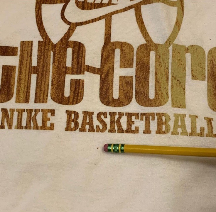 Nike Basketball, True to the Core, White Adult XL Graphic Swoosh Logo Tee Shirt