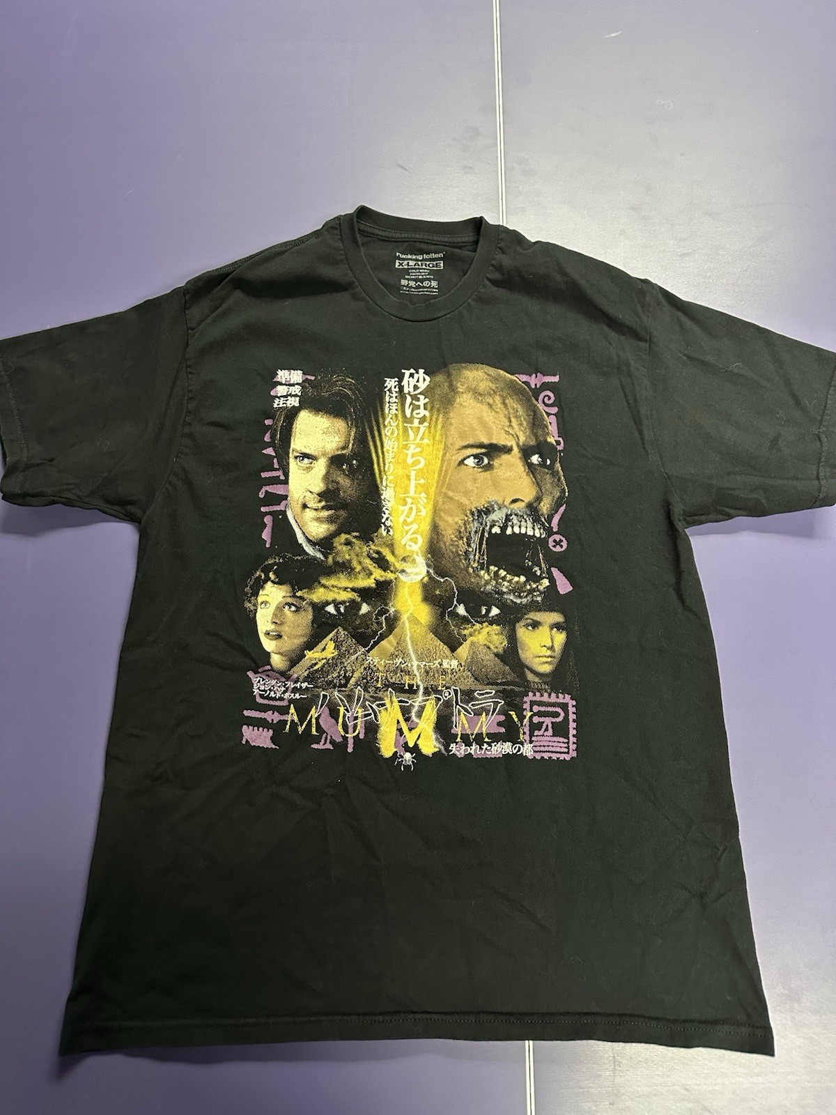 Rucking Fotten THE MUMMY Movie T-Shirt XL Brendan Fraser CON EXCLUSIVE RELEASE