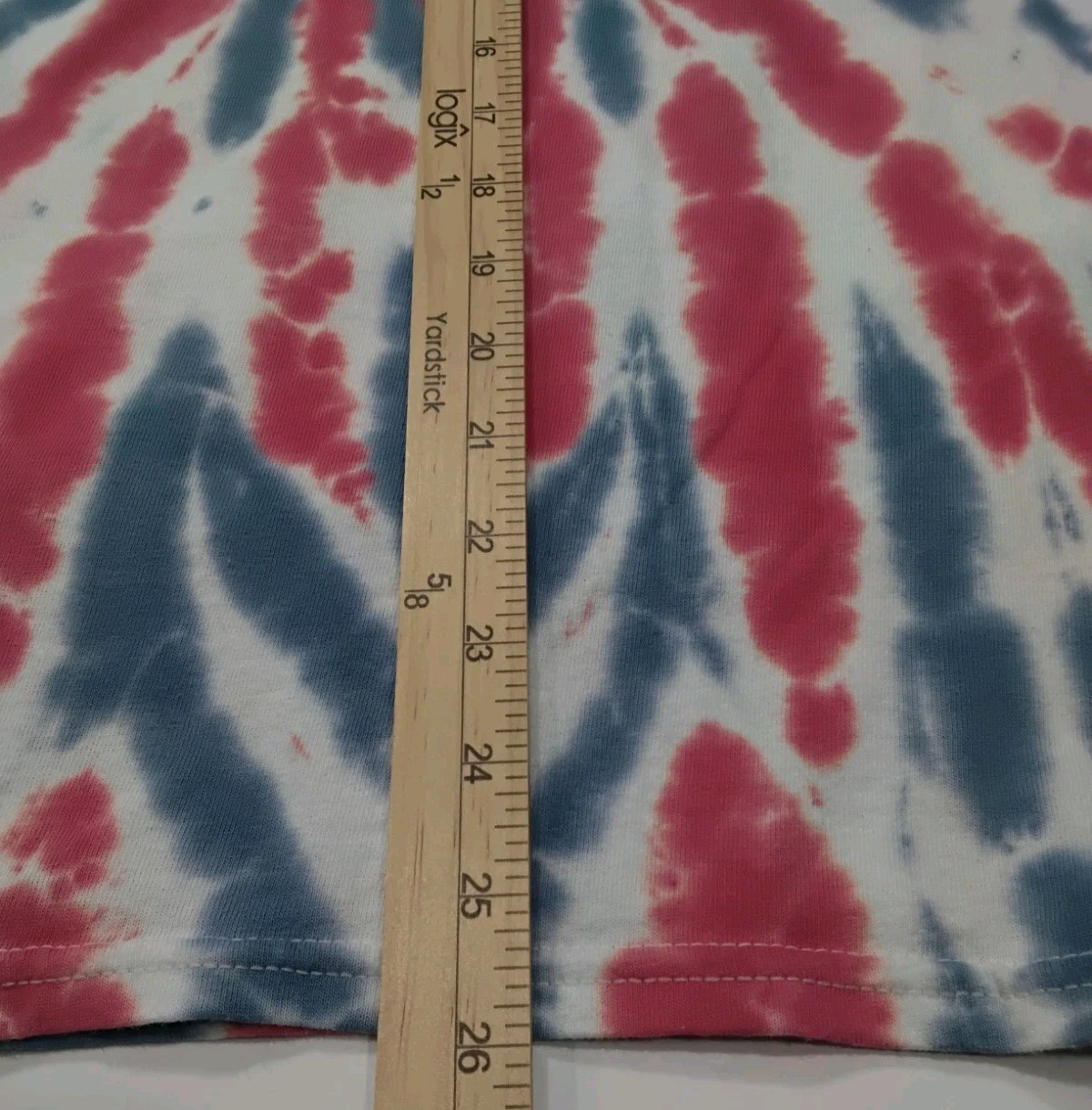 New Tie Dye Men’s T-Shirt Blue Red Adult Medium Multicolor Summer Spider