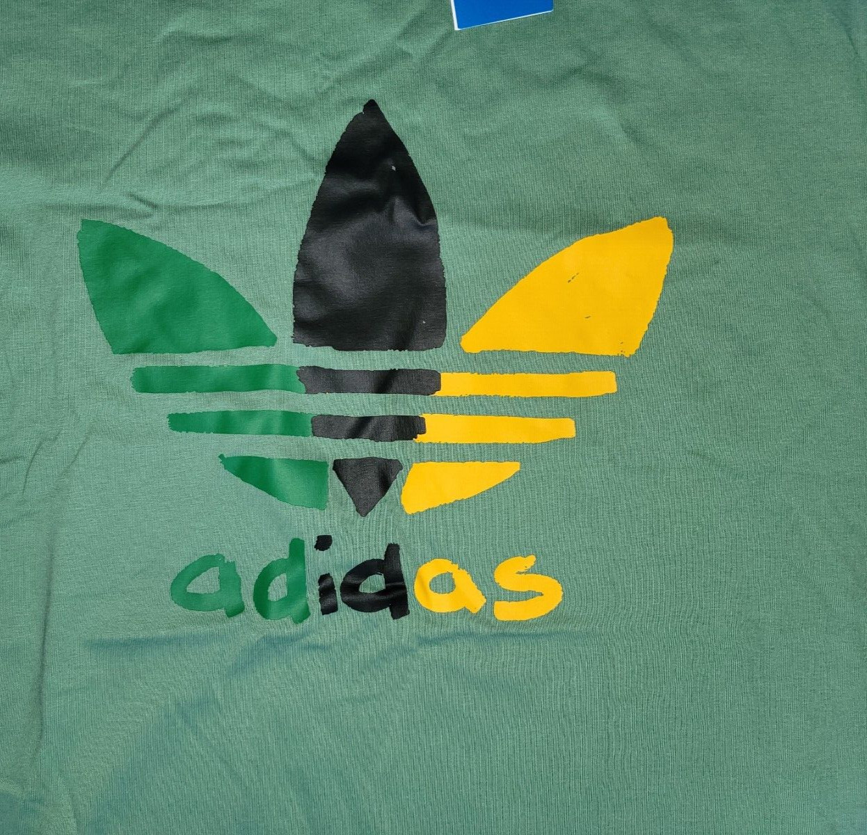 NEW MEN’S ADIDAS ORIGINALS MULTI COLOR TREFOIL SHIRT ~SIZE LARGE #IZ2571