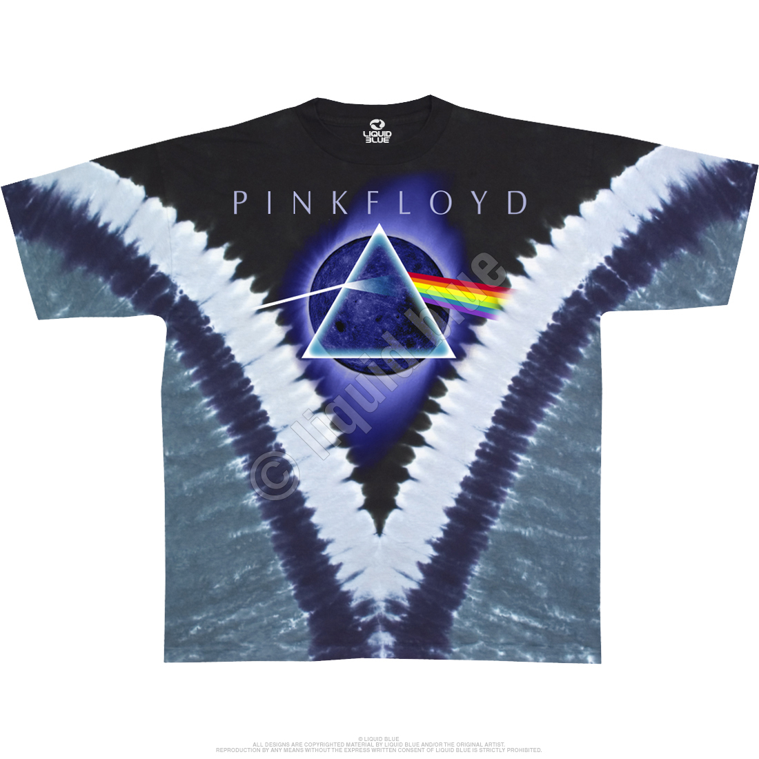 PINK FLOYD-PYRAMID V DYE-2 SIDED TIE DYE T-SHIRT S-M-L-XL-XXL-3X Gilmour,Waters