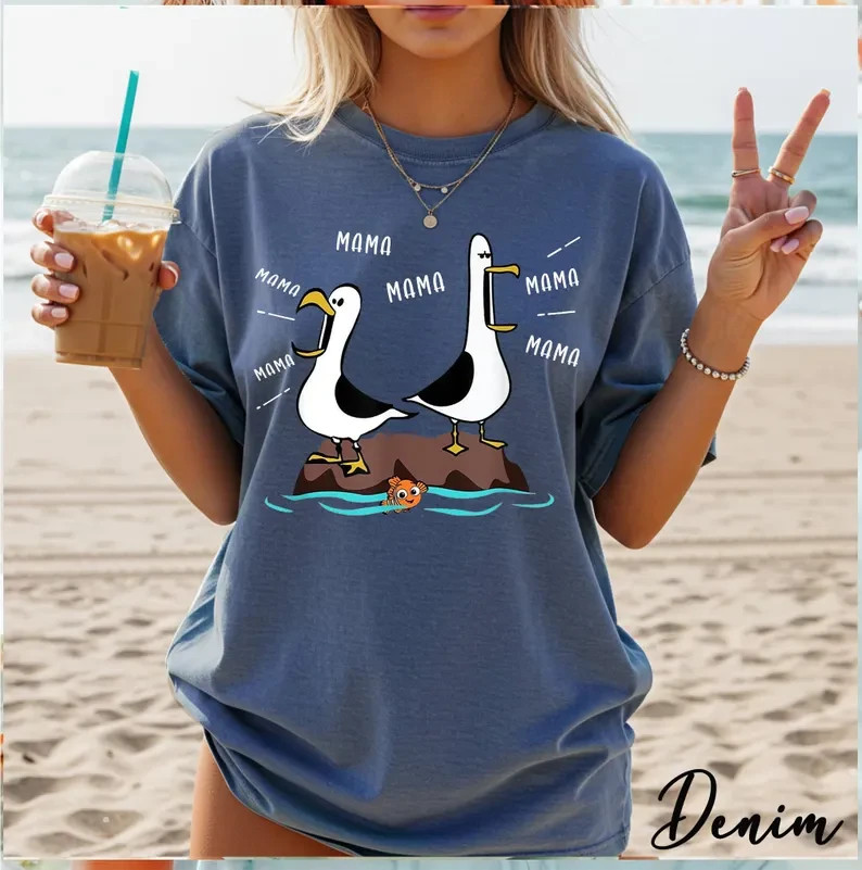 Personalized Teacher Shirt Funny Ms. Name Seagull Meme Graphic Tee Gift